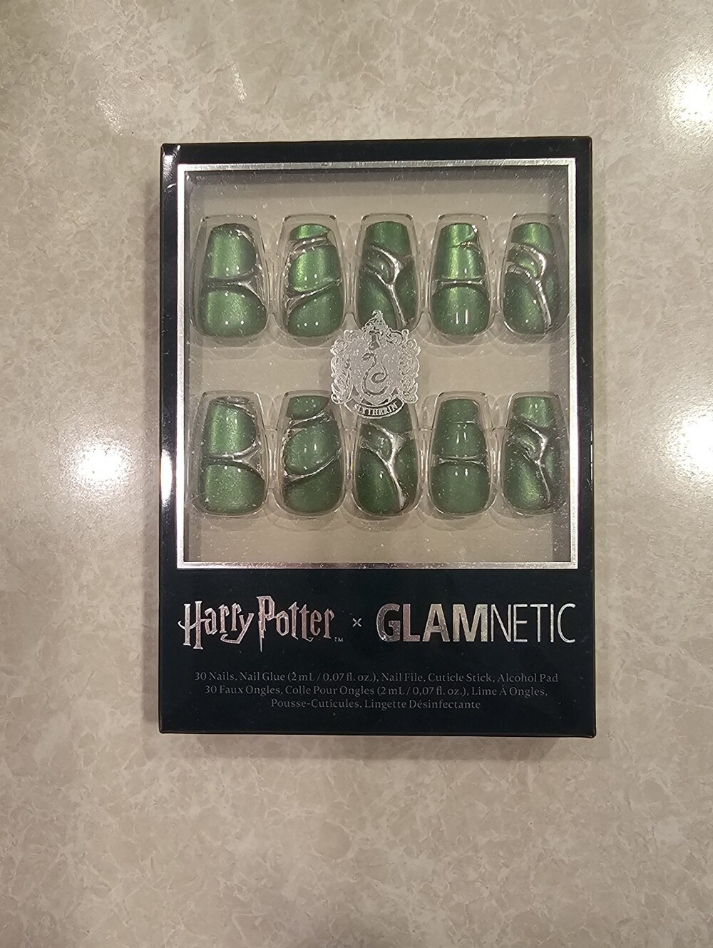 Harry Potter x Glamnetic Slytherin Press-On Nails | NIB | Limited Edition